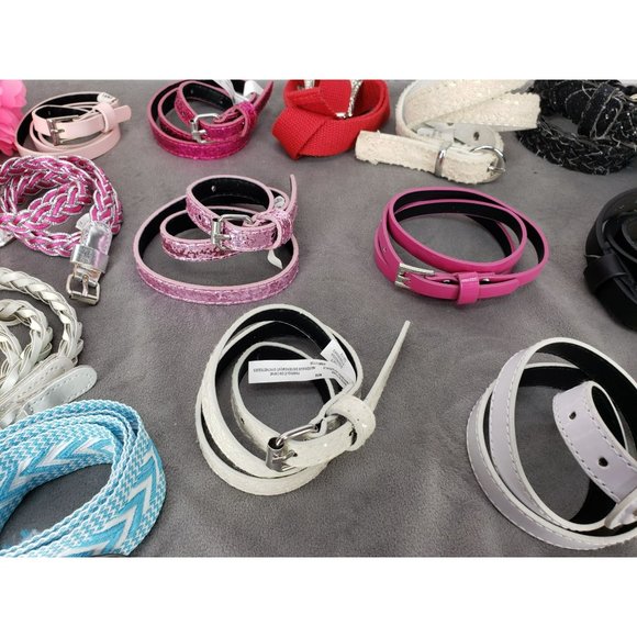 Lot Of 20 Kid Sizes Small And Medium Various Brands Belts - Picture 12 of 16